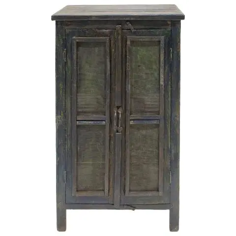 Imagen VITRINA 2/H ACRISTALADAS TELA METALICA RESTOS AZUL 