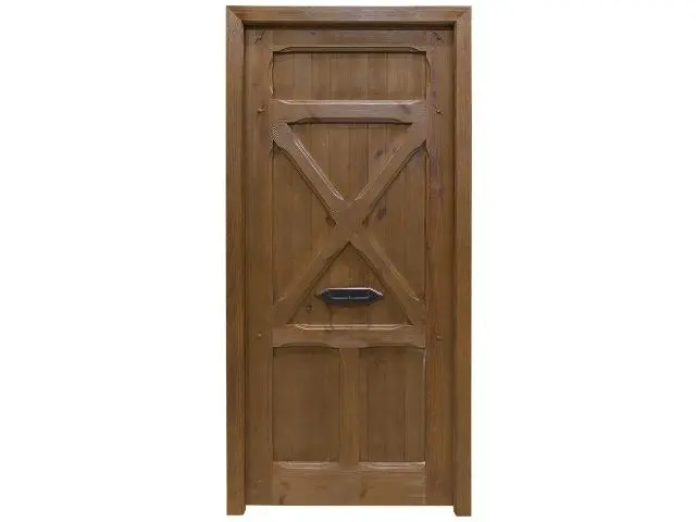 Imagen PUERTA MOD. SERRANO 1/H CUARTERON CRUCETA ARENA
