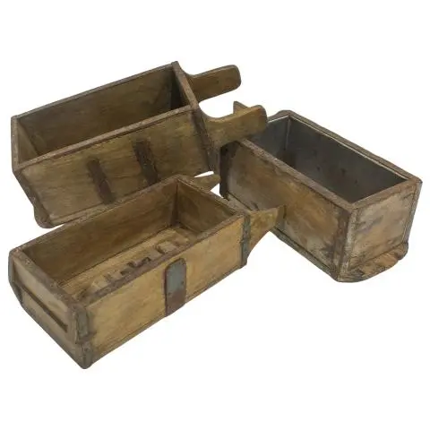 Imagen MOLDE LADRILLO MADERA ANTIGUO