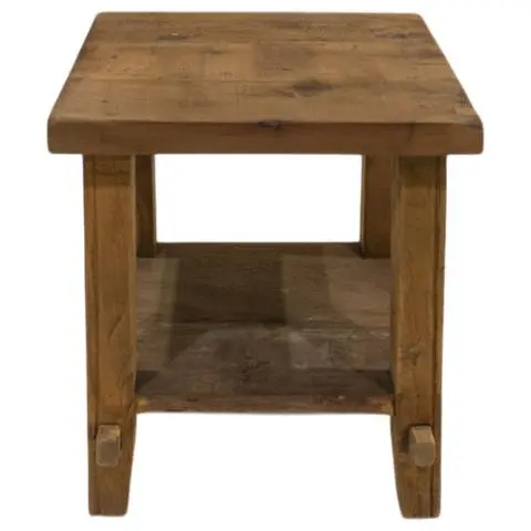 Imagen MESA AUXILIAR MADERA RECICLADA NATURAL