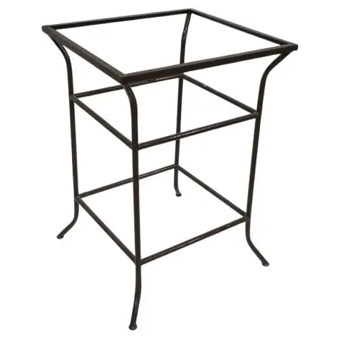 Imagen PIE FORJA BAR CUADRADO 70X70 CM. ALTO102 CM.  