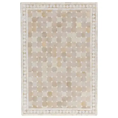Imagen TABLERO MESA MOSAICO RECTANGULAR GRIS / BLANCO 120X80CM