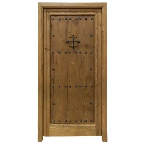 Imagen PUERTA ANTIGUA 1/H CON POSTIGO Y CLAVOS FORJA
