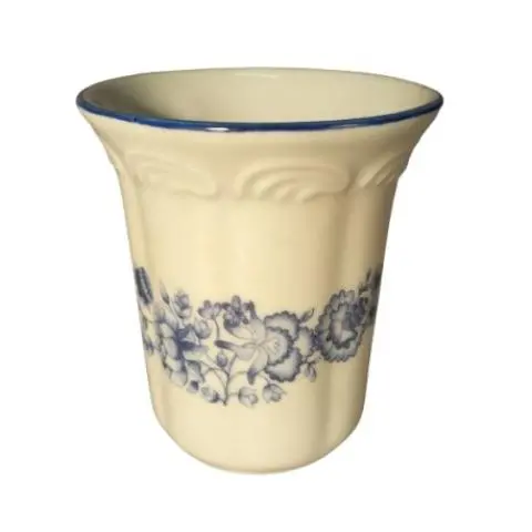 Imagen VASO PORCELANA FLORES AZULES