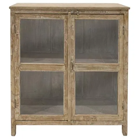 Imagen VITRINA ANTIGUA 2/H BLANCO ENVEJECIDO