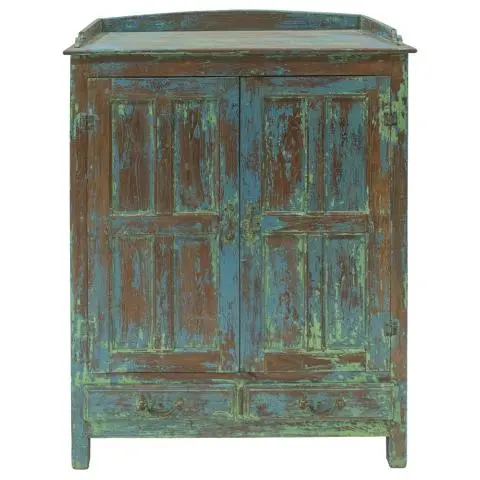 Imagen ARMARIO ANTIGUO 2/H 2/C   RESTOS AZULES Y VERDES