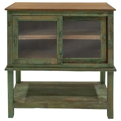 Imagen VITRINA ANTIGUA VERDE 2/H CORREDERAS