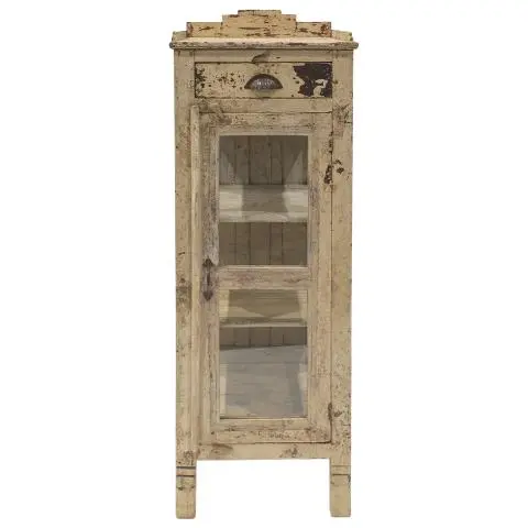 Imagen VITRINA ANTIGUA 1/H 1/C CREMA RESTOS ROJOS