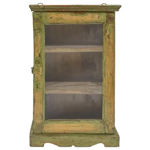 Imagen VITRINA COLGAR 1/H VERDE Y CREMA