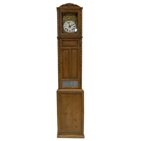 Imagen RELOJ ANTIGUO DE PIE 1/H 3 BALDAS MADERA PINO