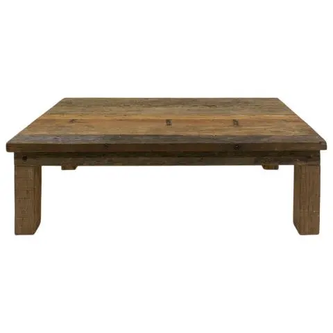 Imagen MESA CENTRO MADERA RECICLADA NATURAL 140X80 CM