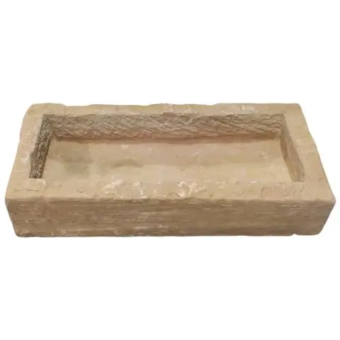 Imagen PILETA PIEDRA ANTIGUA RECTANGULAR 22X98X46 CM