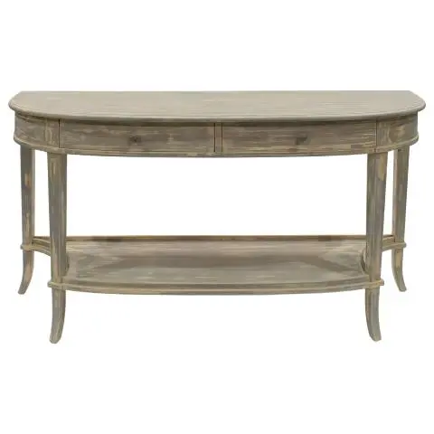 Imagen CONSOLA ANTIGUA 2/C BALDA INFERIOR GRIS Y BLANCO DESGASTADO