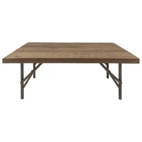 Imagen MESA CENTRO PLEGABLE PATAS METALICAS 124X81 CM.
