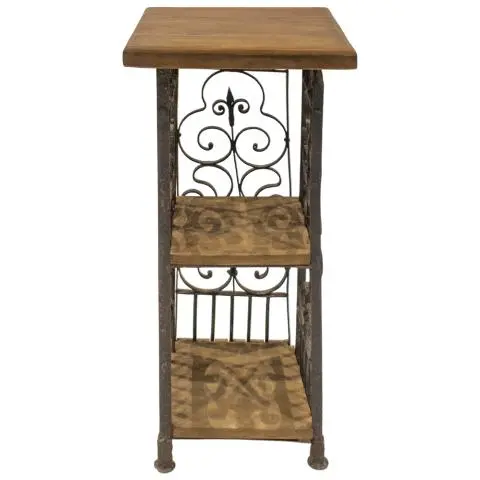 Imagen MESA AUXILIAR MADERA Y METAL