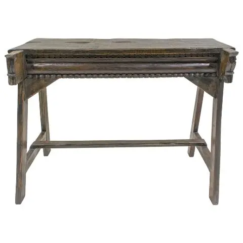 Imagen CONSOLA TALLADA NEGRO ENVEJECIDO