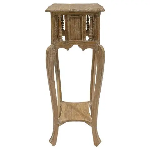 Imagen PEDESTAL MADERA PATINA BLANCA